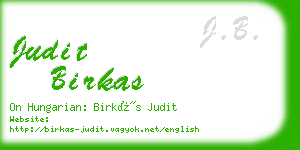 judit birkas business card